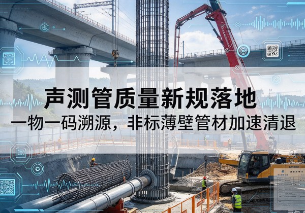 富平声测管质量新规落地，一物一码溯源，非标薄壁管材加速清退